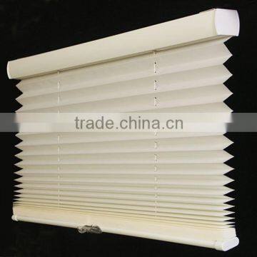 100% Polyester Fabric Pleated Blinds/ Pleated Window Shades