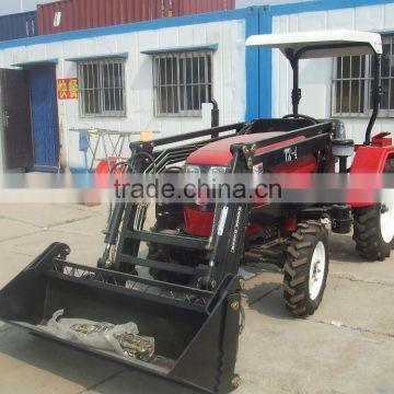 35hp mini tractor with front loader and backhoe,cabin