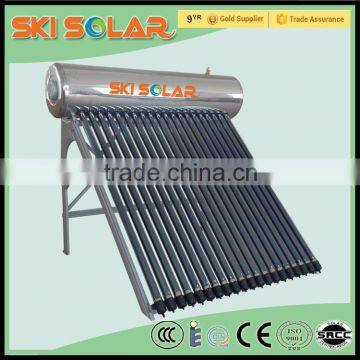 solar water: Integrated & Pressurized solar water heater with Porcelain Enamel inner tank