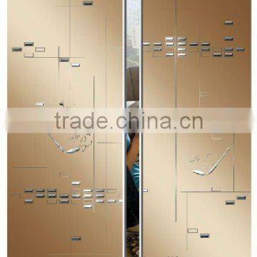 home decorative glass door/glass sliding door/TJ/CJ/BD-art life