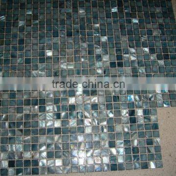 elegant dark blue shell mother of pearl Mosaic