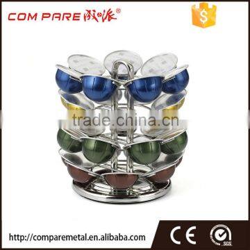 Rotating Nespresso Vertuoline capsule carousel coffee pod holder