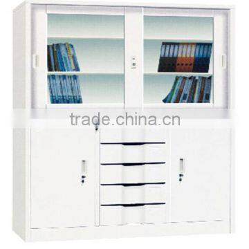 Modern Library Bookcase Wicker Metal Bookcase photo-2