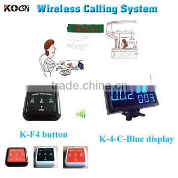 numbering machine with led display receiver and table call bell for restaurant equipment