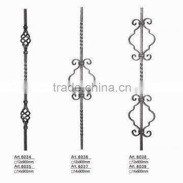 Forged/Cast Hand Forged Wrought Iron Balusters/Rod, Wrought Iron Metal Ornaments For Gates/Fences/Stairs/Railings Art.6032-6041