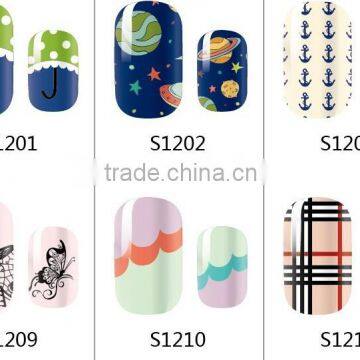 Full Self Adhesive Polish Foils Decoration Art Decals , NAIL WRAPS STICKERS, nail art stickers