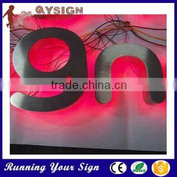 stainless steel backlit letters for outdoor