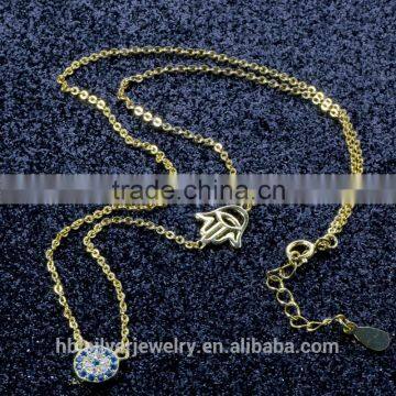 2017 Latest 925 Sterling Silver Jewelry Necklace With Gold Plating photo-4