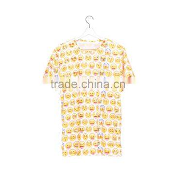 High Quality Tshirt 3D Printing Emoji Custom Tshirt Factory Price