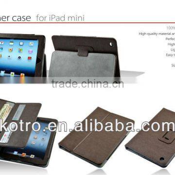 newest leather case for ipad mini, multifunctional rotary leather cases for iPad mini, high quality for iPad mini case