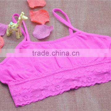 Hot Young Seamless Girls Tops in Lace Underwear for Kids