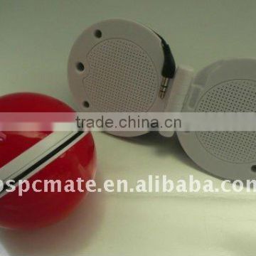 round shaped mini portable speaker