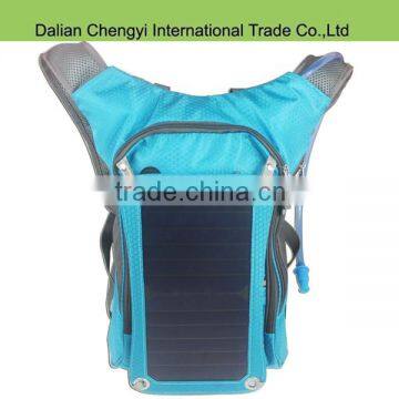 Tactical high capacity travel hiking nylon solar backpack