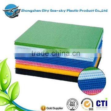 packing box use pp hollow sheet/different color polypropylene sheet/hot sale plastic sheet