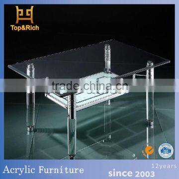 Factory directly OEM clear acrylic pedestal table