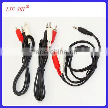 3.5 stereo connector to 2 RCA car audio cable