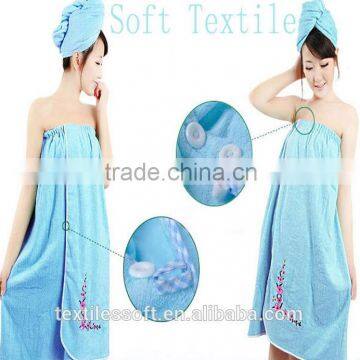 100%cotton terry spa towel wrap