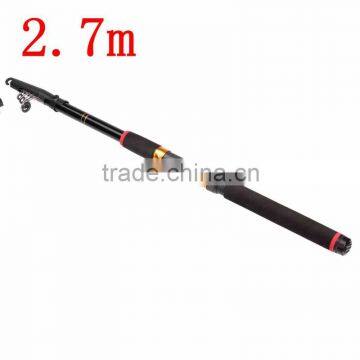 The Best Quality Wholesale Price 2.7m Outdoor Portable Glass Fiber Telescopic Fishing Rod Travel Holiday Spinning Fishing Pole