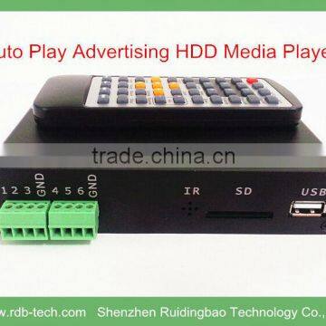 RDB DS005-9 hdd media player full hd 1080p with push button control RS232 control,Digital optical Coaxial output