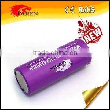 High Drain 60amp 26650 Battery IMREN IMR 26650 4200 mAh 3.7v Rechargeble Battery 26650 60a