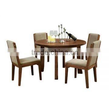 Chinese style solid wood dining chair modern design fabric kitchen table chair set furniture