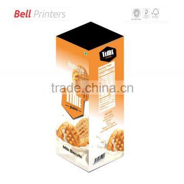 Chocolate cookie box printing and packaging from India