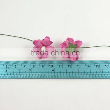 Pink , Small Handmade Mulberry Paper Flower, Wedding Party, Scrap-booking Crafts Pastel photo-3