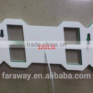 Remote 5" Large White Led Clock With Calendar,temperature and Alarm Function photo-6