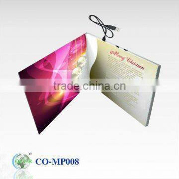 Customized MP3/USB greeting card for promotion gifts