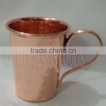 Mini Copper Hammered Mule Mug/Shot Glass - 2-4 Oz