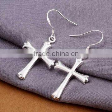 Comely Fashion Cross Earrings 925 Silver Earring