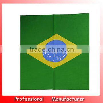 55*55CM Brasil bandana,polyester cotton bandana,country flag bandana