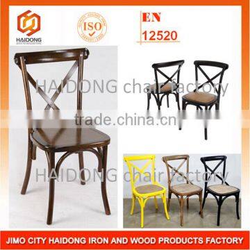 Wooden Cross Back Chair for wedding and party