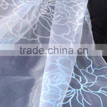 Peony Polyester printed sheer curtain