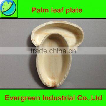 8''x5.5'' palm leaf oval plate