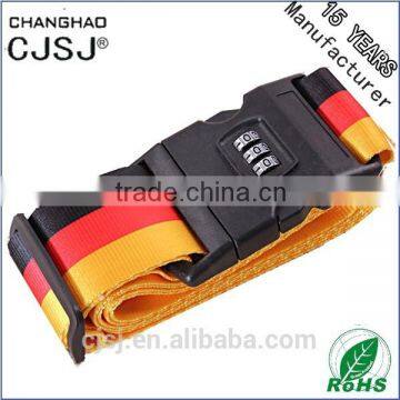 2014 CJSJ new design top quality CR-18C luggage bag belt luggage belt with lock