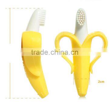 HOT Sell Factory Ecofriendly Softly Baby Banana Bendable Training Toothbrush Infant Babymatee photo-3
