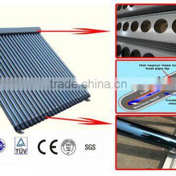 manifold collector type and stainless steel or aluminum alloy pipe material evacuated tube solar collector