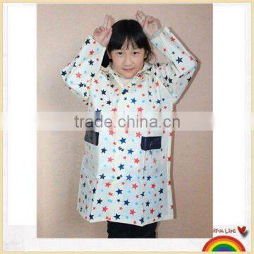 waterproof full print kids raincoat