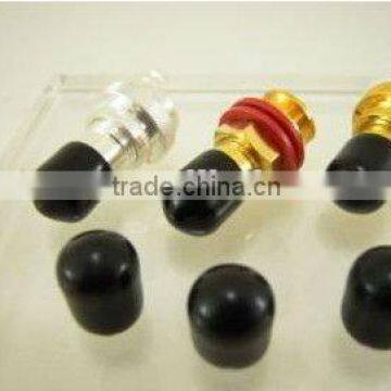 High quality RCA socket protect cover cap BLACK