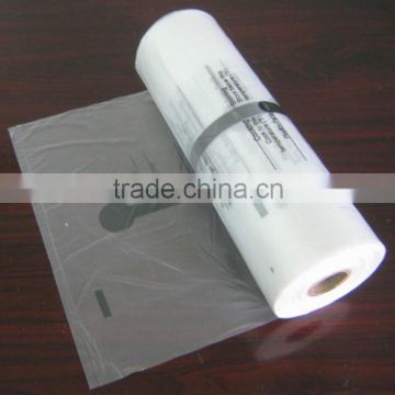 LDPE flat food package plastic bags on roll