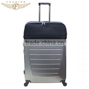 ABS PC Polyester Soft + Hard Luggage Trolley Bags