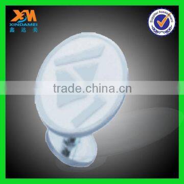 Custom 10mm round 316 stainless steel cufflink