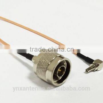 RG316 Cable 15cm with N Male Connector Switch CRC9 Male Right Angle Connector