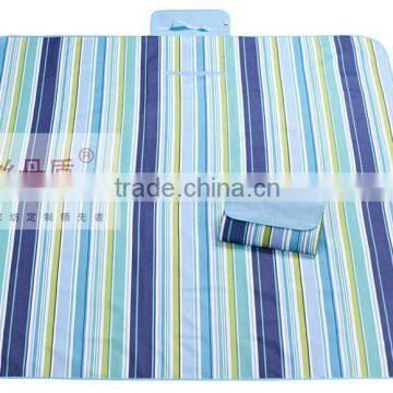 beach mat with pillow/outdoor stone mat/folding picnic mat