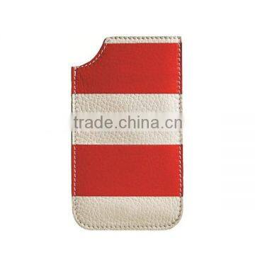 WA8152 Red and white stripe phone wallet women