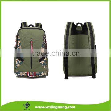 Wholesale Camouflage Printed Polyester School Bag Backpack Men