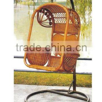 Morden rattan swing basket rattan basket chair with outdoor cushion