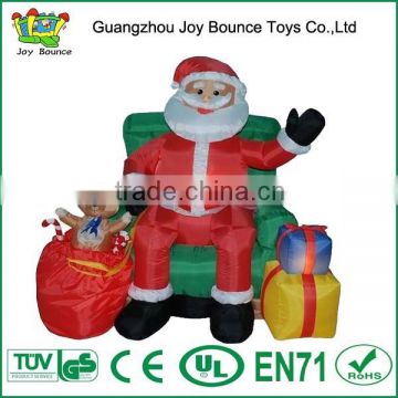 christmas inflatable santa claus,inflatable animal christmas sitting on the chair