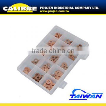 CALIBRE Auto Repair Tool 150pc Injector copper sealing rings.